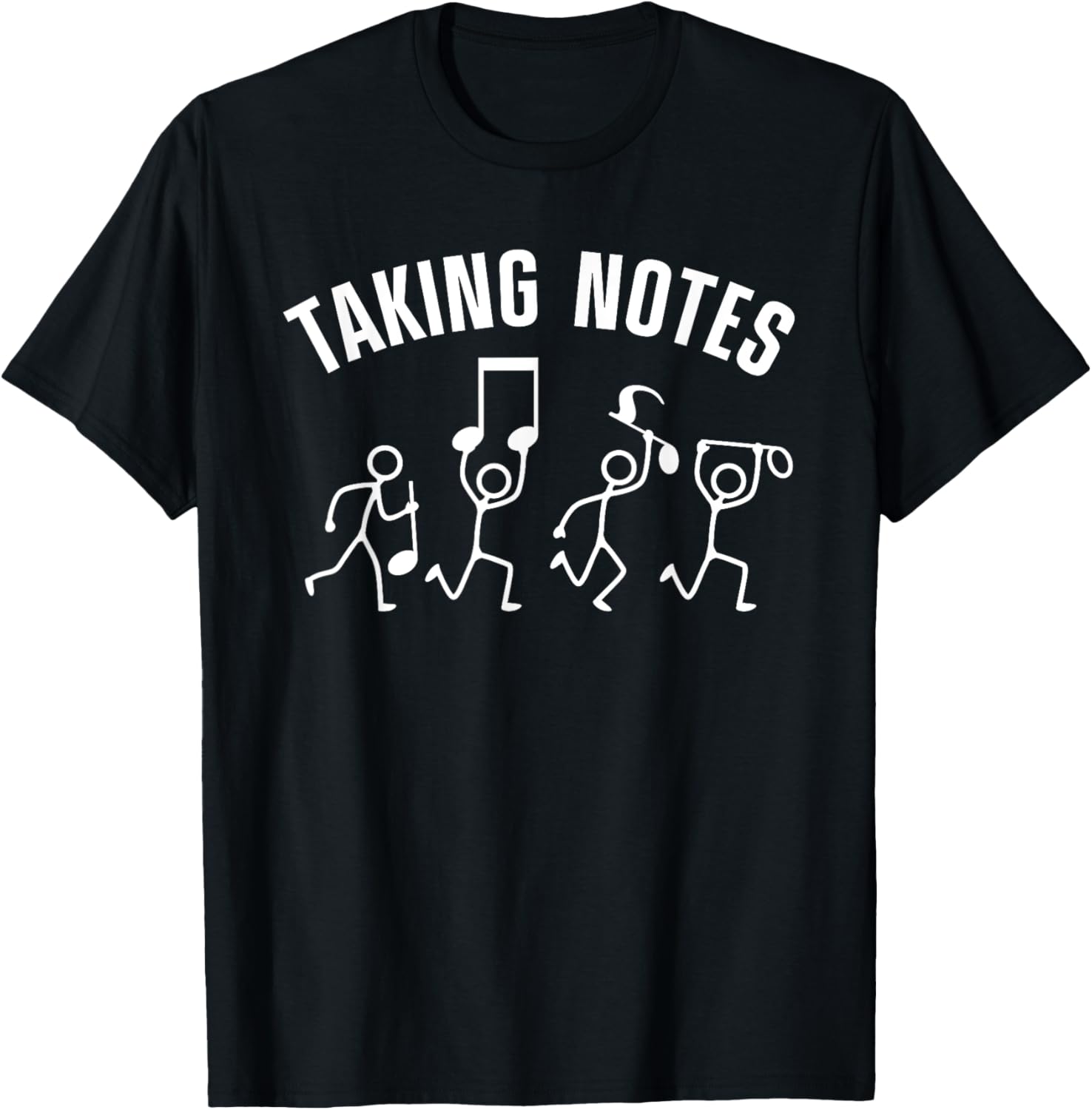 Funny Music Art For Men Women Musical Note Gag Music Lover T-Shirt